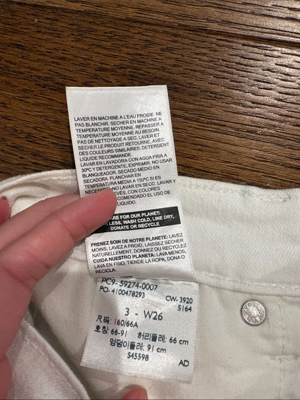 Levi's Women’s Straight Leg Jeans in White
